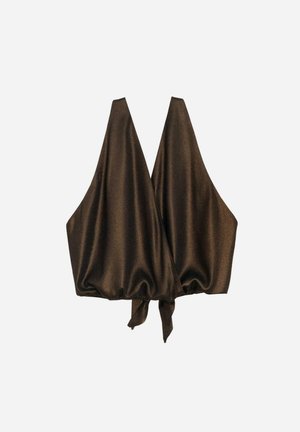 THE-ARE CON ESCOTE CRUZADO - Blusa - brown