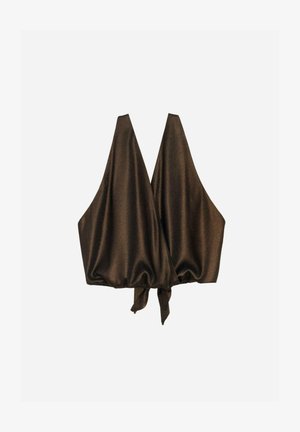 THE-ARE CON ESCOTE CRUZADO - Blusa - brown