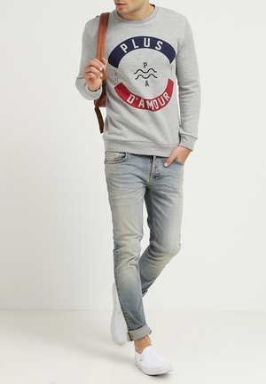 French Kick, Sweatshirt - mottled light grey