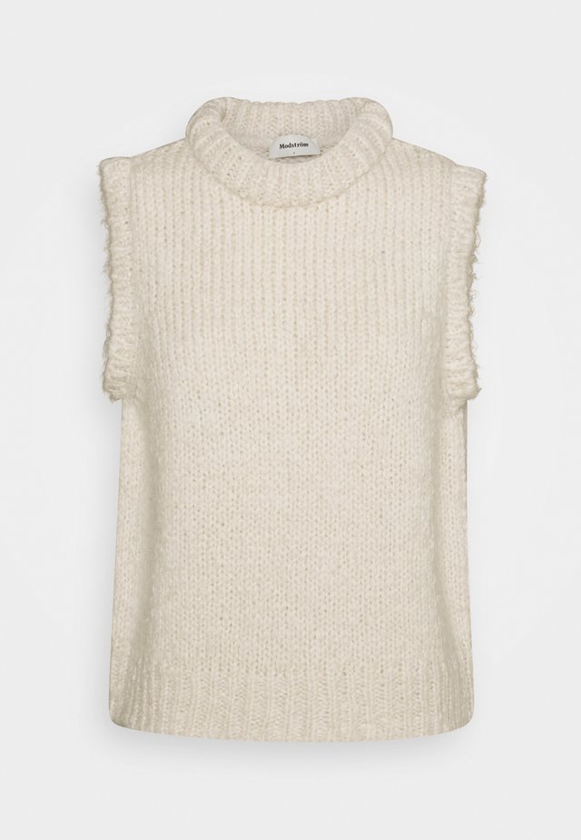 VALENTIA VEST - Stickad tröja - off white