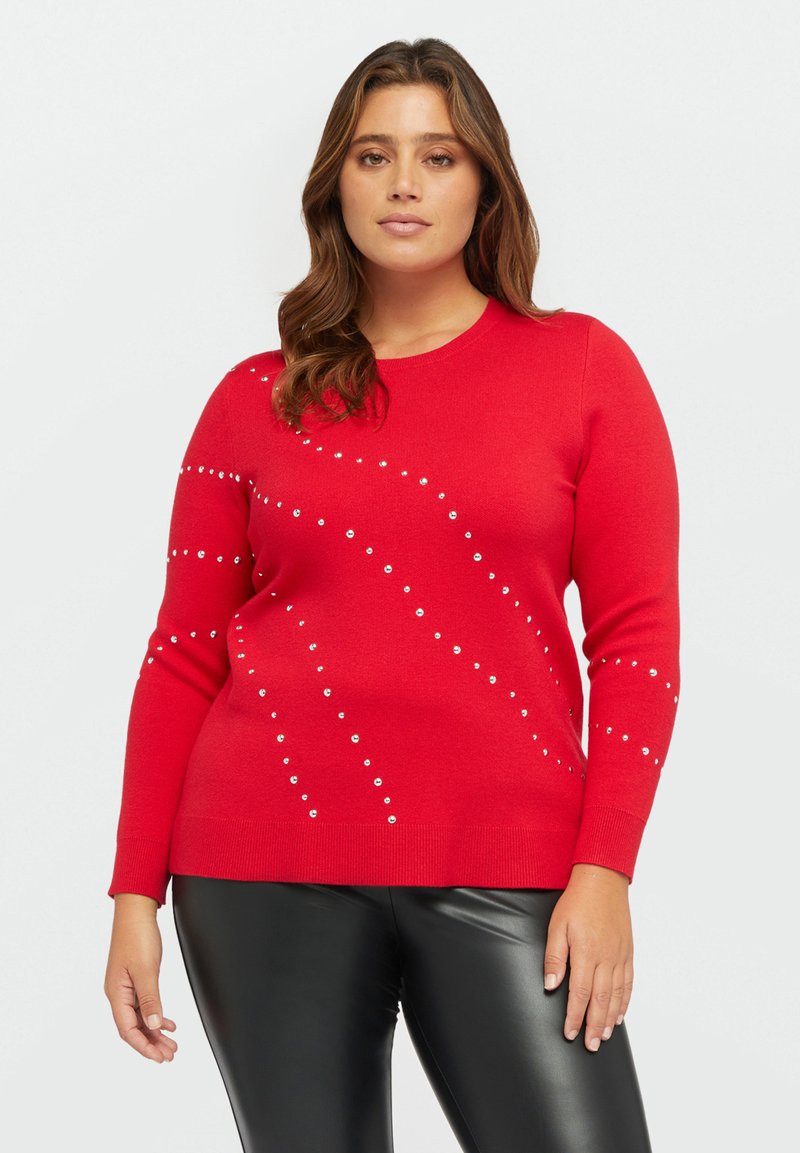 Fiorella Rubino CON BORCHIE - Maglione - rosso