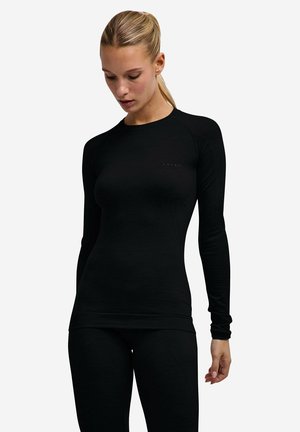 FALKE, LANGARMSHIRT - Hemd - black