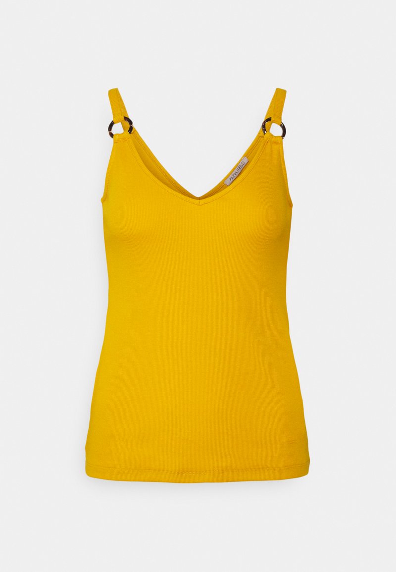 Anna Field Top - dark yellow