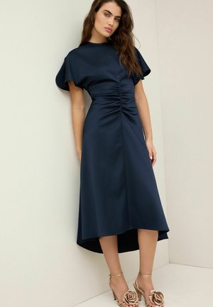 Next RUCHED CRINKLE- REGULAR FIT - Kokteilinė suknelė / vakarėlių suknelė - navy