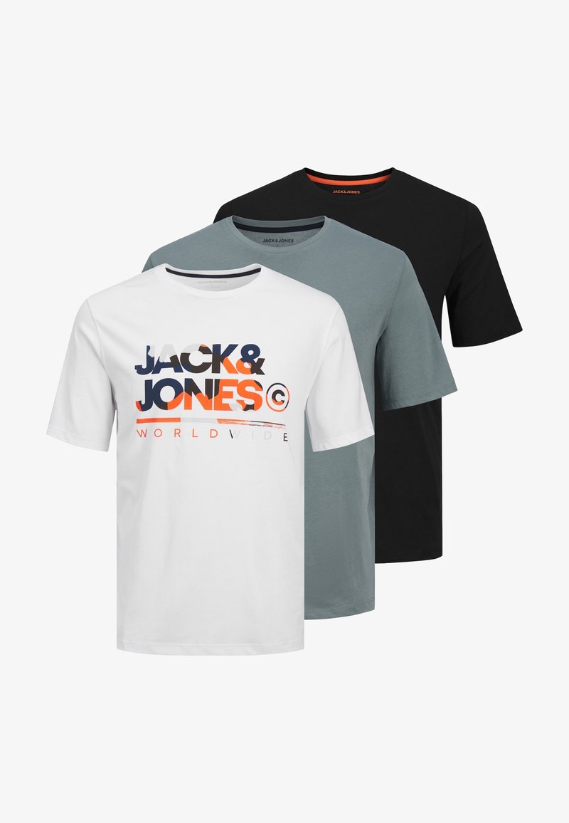 Jack & Jones LUKE KURZARM 3 PACK - T-shirt imprimé - mehrfarbig