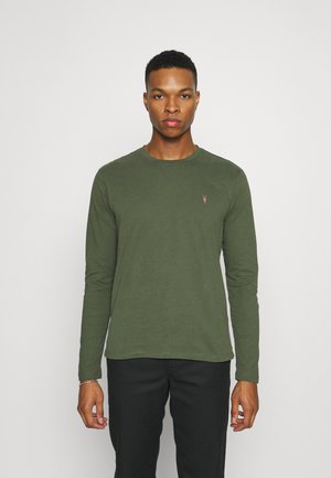 BRACE CONTRAST CREW - Long sleeved top - marsh green