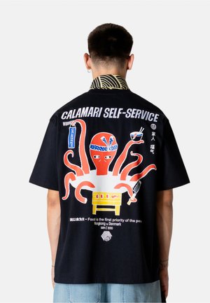 Woodbird, BAINE OCTO TEE - T-shirt imprimé - black