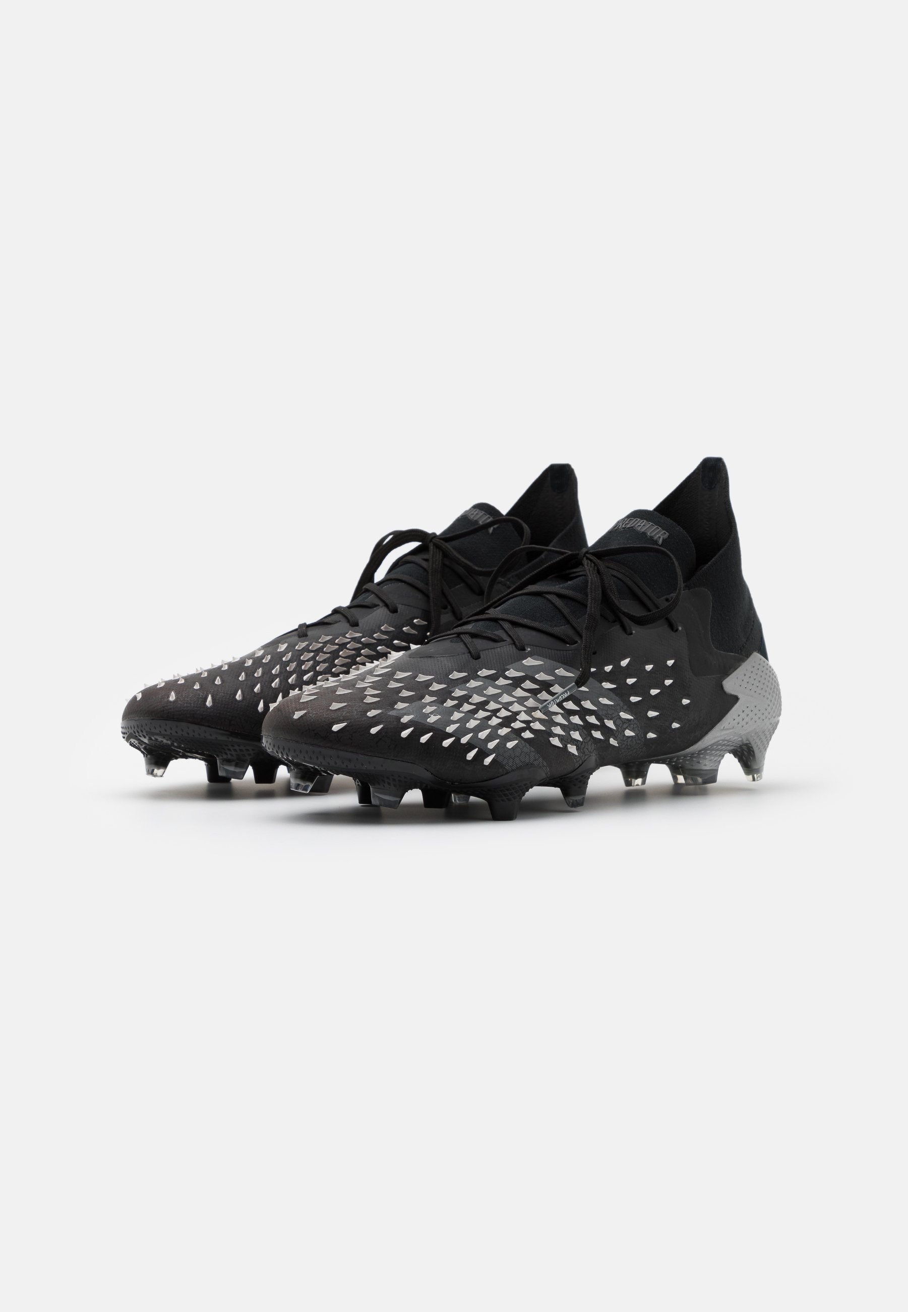 adidas Performance PREDATOR FREAK .1 FG - Voetbalschoenen met kunststof  noppen - core black/grey four/footwear white/Zwart - Zalando.nl