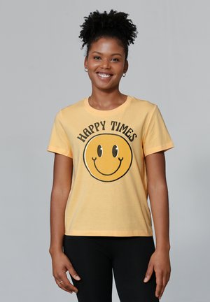 HAPPY TIMES SMILEY EMOJI - T-shirt print - nispero