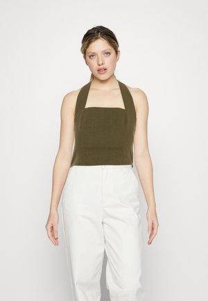 Vero Moda VMMATHILDE HAULTER - Μπλούζα - martini olive