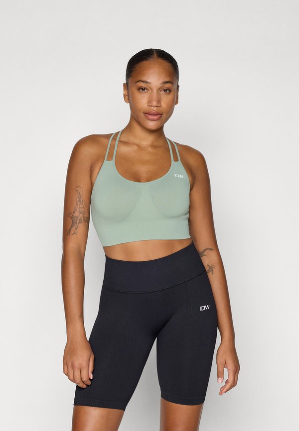 DEFINE SEAMLESS BRA - Sport-BH mit mittlerer Stützkraft - light moss