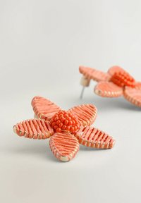 Next RAFFIA FLOWER STUD  - Øreringe - orange