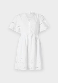 DAHLIA SHORT BRODERI - Day dress - bright white