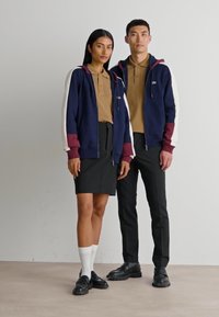Lacoste ELEVATED COLORBLOCK UNISEX - Mikina so zipsom - navy blue/zin lapland