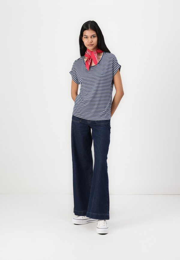 MOSTER STRIPE S/S NOOS - Print T-shirt - naval academy3