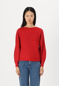 ONLY ONLFILIZ BOAT NECK - Vesta - equestrian red