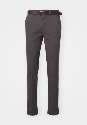 JPSTMARCO JJDAVE WITH BELT - Pantalones chinos - asphalt