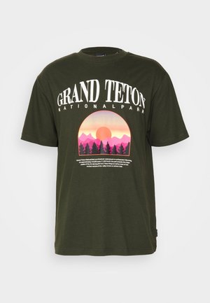 Camiseta estampada - dark green