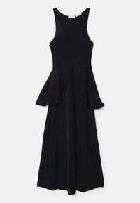 PETAL DRESS - Žerzejové šaty - black