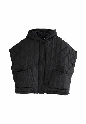 Next, OVERSIZED QUILTED HOODED GILET - Winter jacket - black