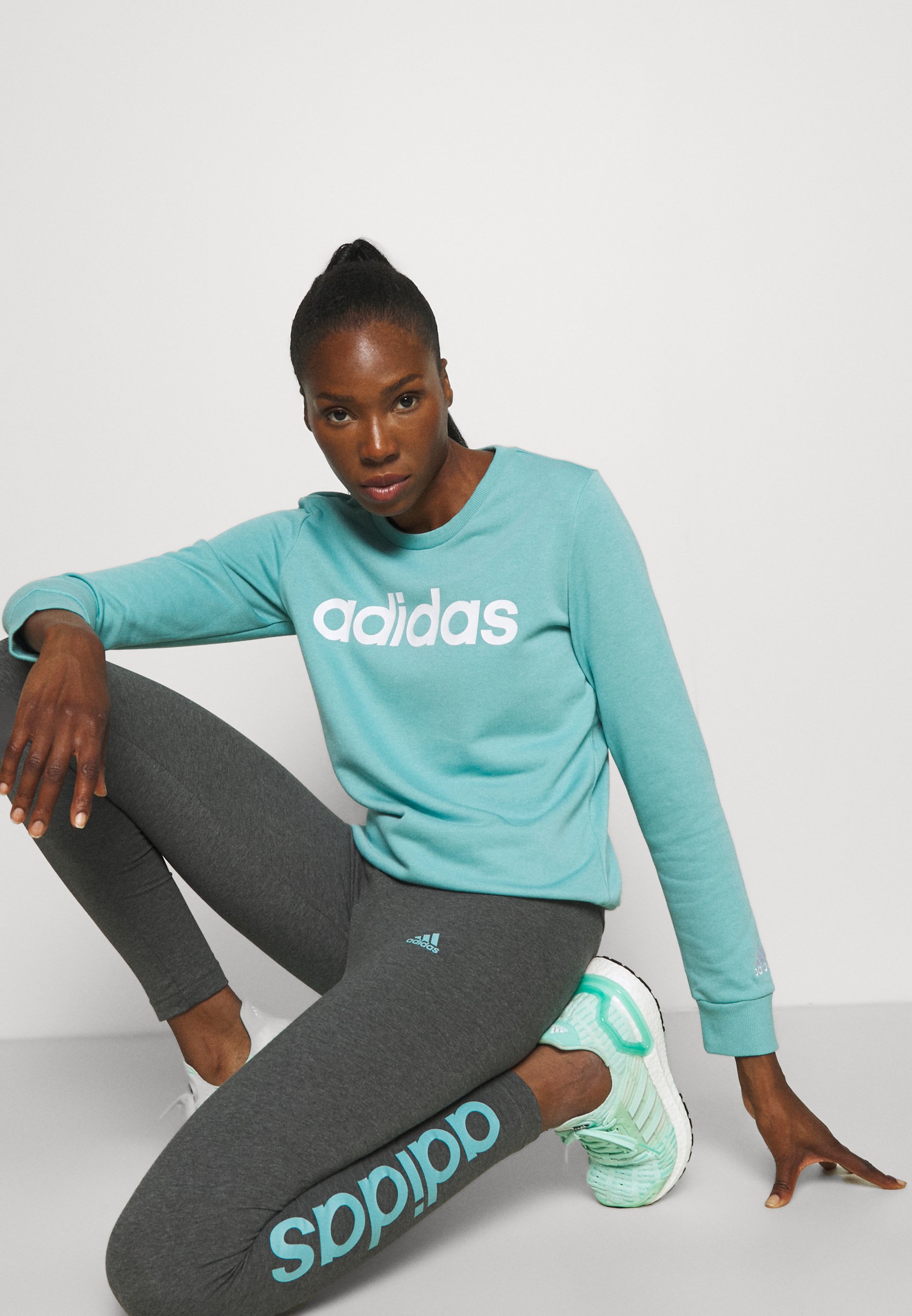 mint green adidas leggings