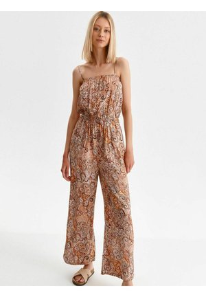 Top Secret Jumpsuit - brązowy