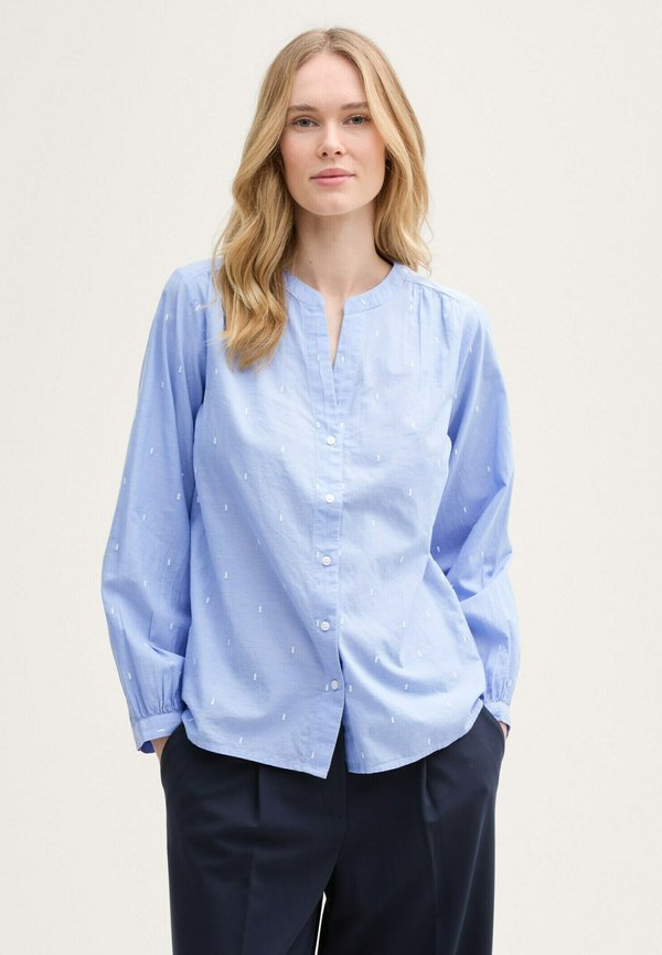 MIT STICKEREIEN - Bluse - chambray embroidery design