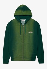 UNISEX - Športna jopa s kapuco na zadrgo - dark green