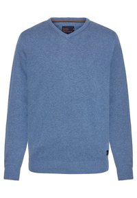 VERN V - Stickad tröja - bluefin melange