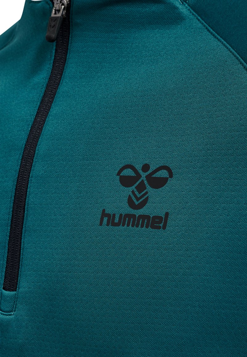 Herren Sportbekleidung | Hummel Langarmshirt deep lagoon/blau-meliert - UU35444 Herren Sportbekleidung | Hummel Langarmshirt deep lagoon/blau-meliert - UU35444