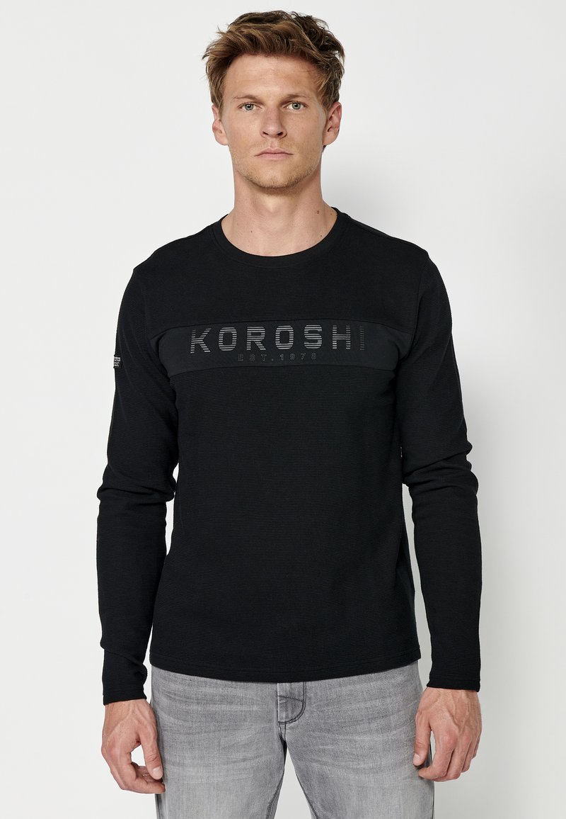 Koroshi Top dugih rukava - black