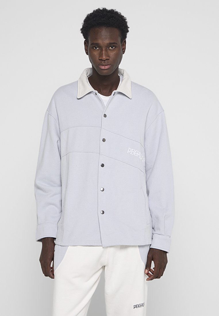 Pegador Sweater met rits blauwgrijs