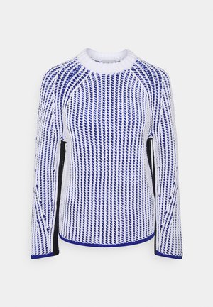 TWO TONE KNIT - Svetr - white-blue