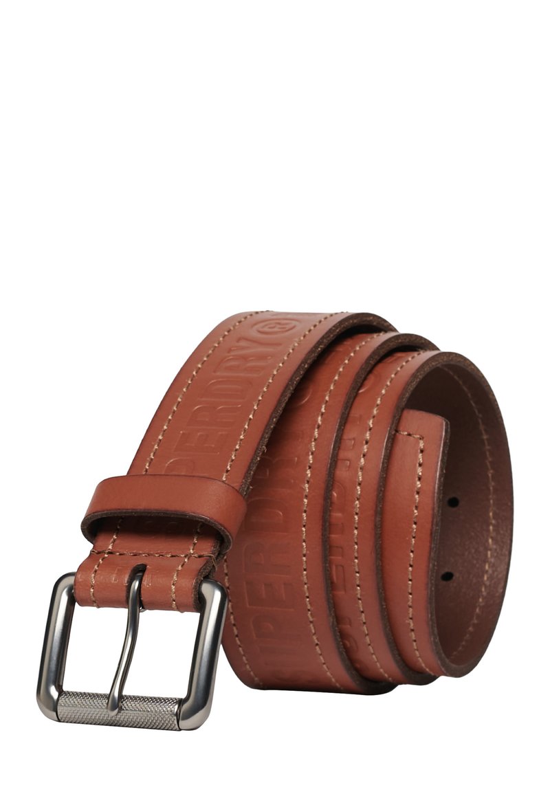 Cintura Springfield Uomo In Pelle Sintetica | Colore Marrone Scuro | Chiusura Classica, Larghezza Standard