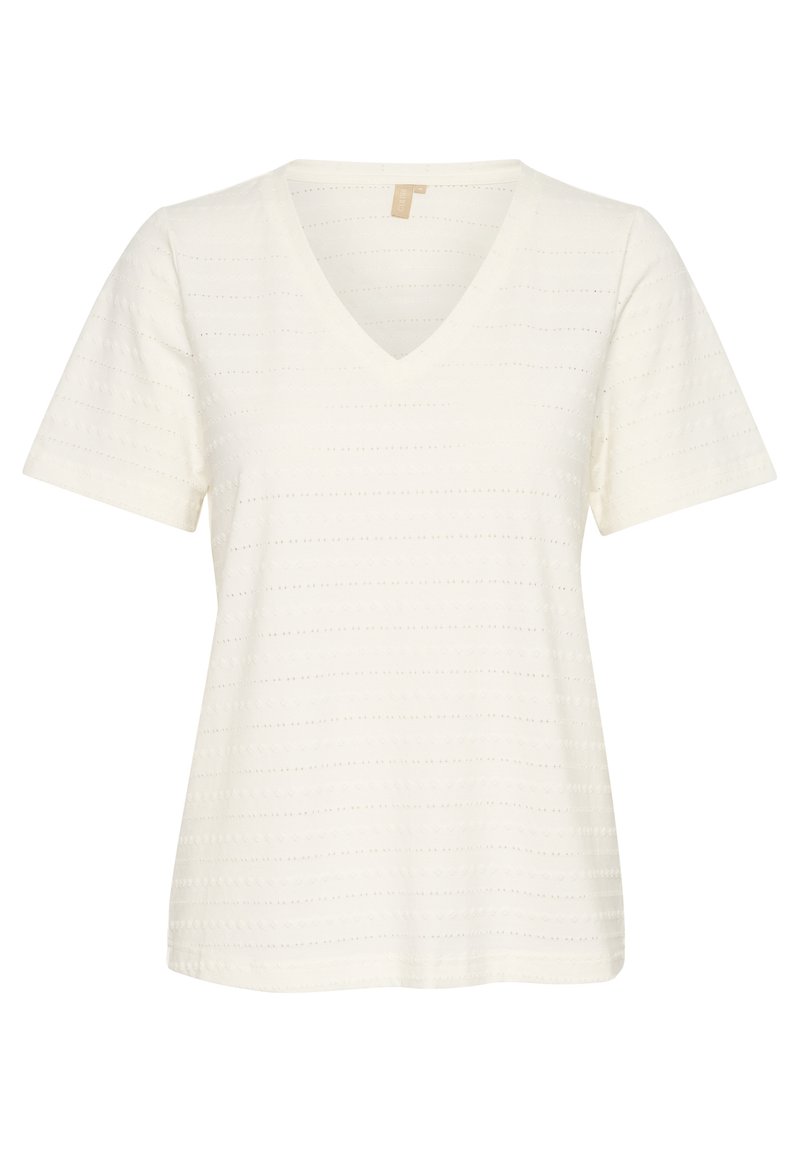 culture T-shirt print crème