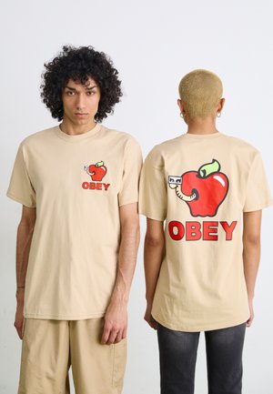 APPLE OF MY EYE UNISEX - Print T-shirt - sand