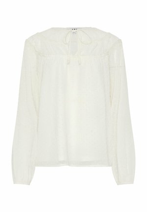 Long Tall Sally SHEER NECK  - Blouse - ivory