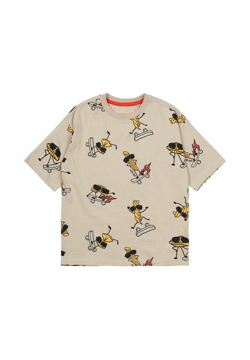 The New T-shirt print beige The New T-shirt print beige