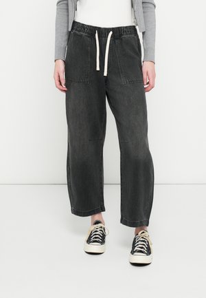 BARREL BIRDIE - Blugi largi - black wash