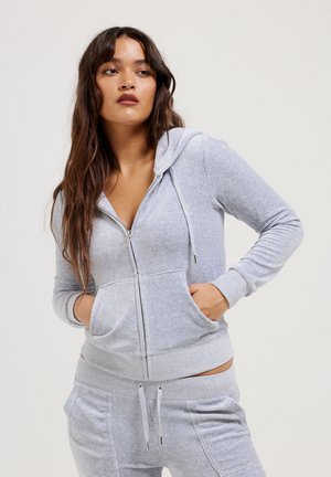 Juicy Couture ROBERTSON - Zip-up sweatshirt - silver marl
