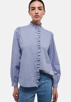 MANCHES LONGUES AVEC COL MONTANT - Chemisier - bleu chine