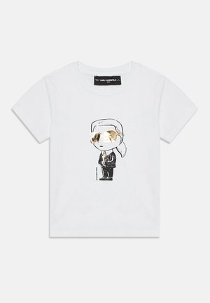 KARL LAGERFELD KIDS Μπλουζάκι με στάμπα - white