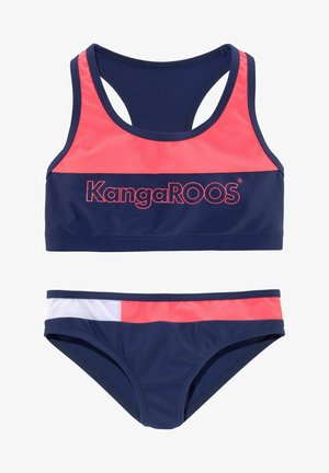 KangaROOS Bikini - marine/pink/weiß