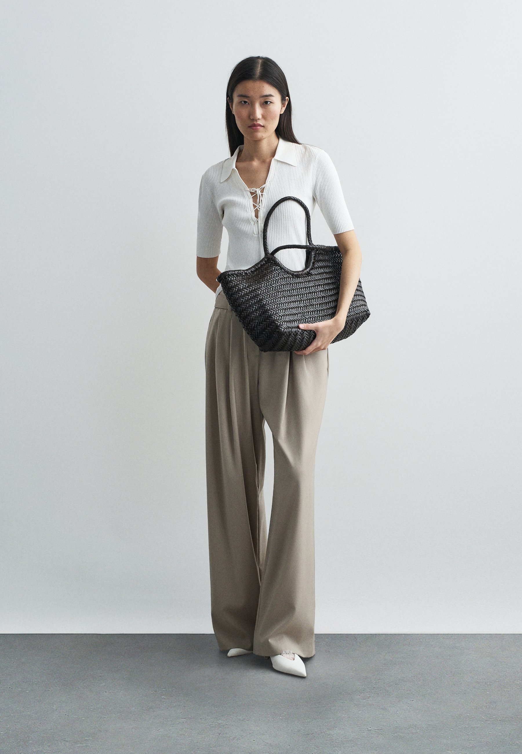 DRAGON DIFFUSION NANTUCKET BASKET BIG - Tote bag - dark brown