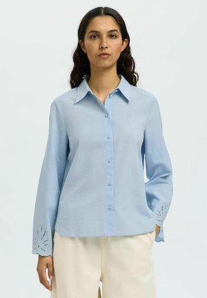 SLFDAHLIA BRODERI  - Skjortebluser - cashmere blue