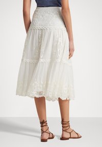 Lauren Ralph Lauren RELMARET MID - A-vonalú szoknya - silk white