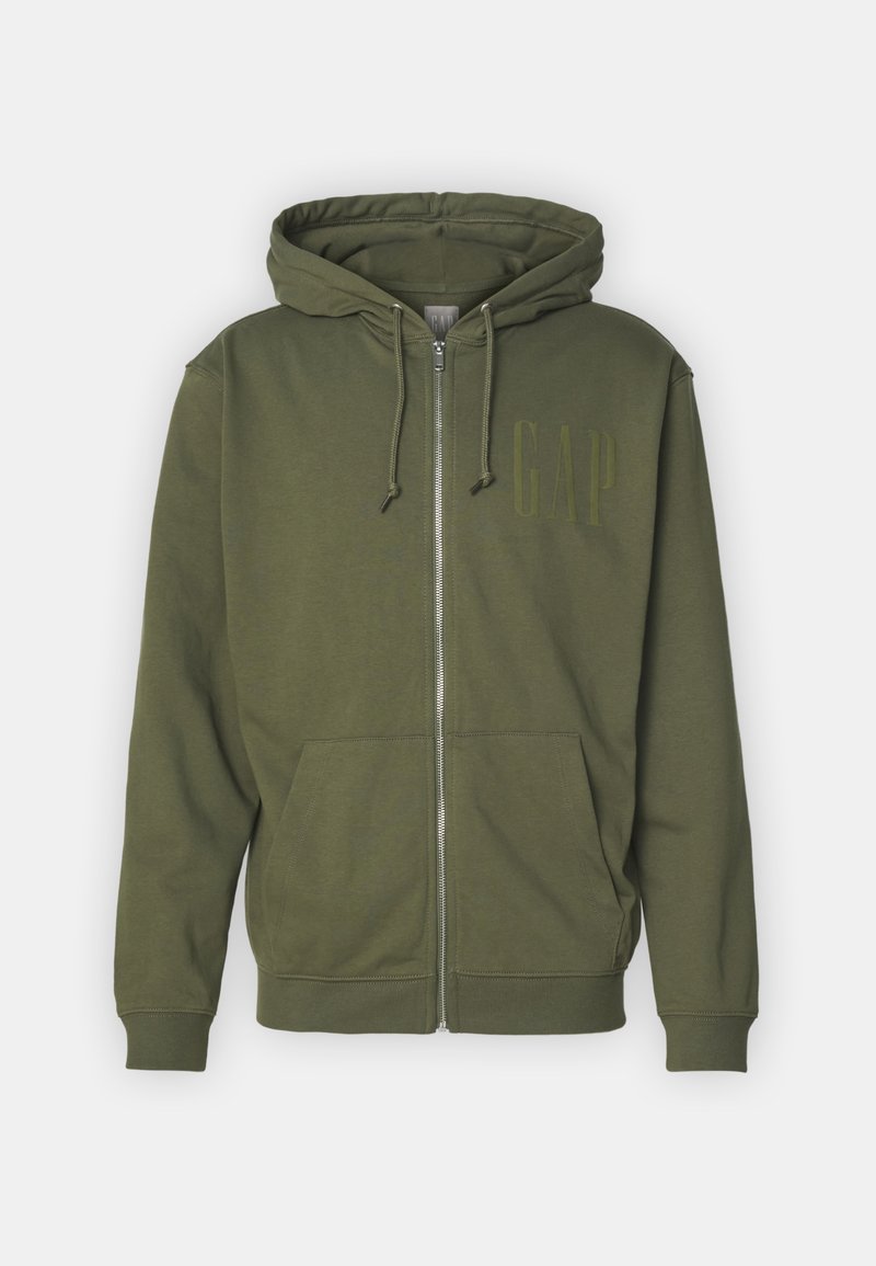 Sudadera Con Capucha Gap Arch Logo Hombre Verde Camuflaje Y GAP