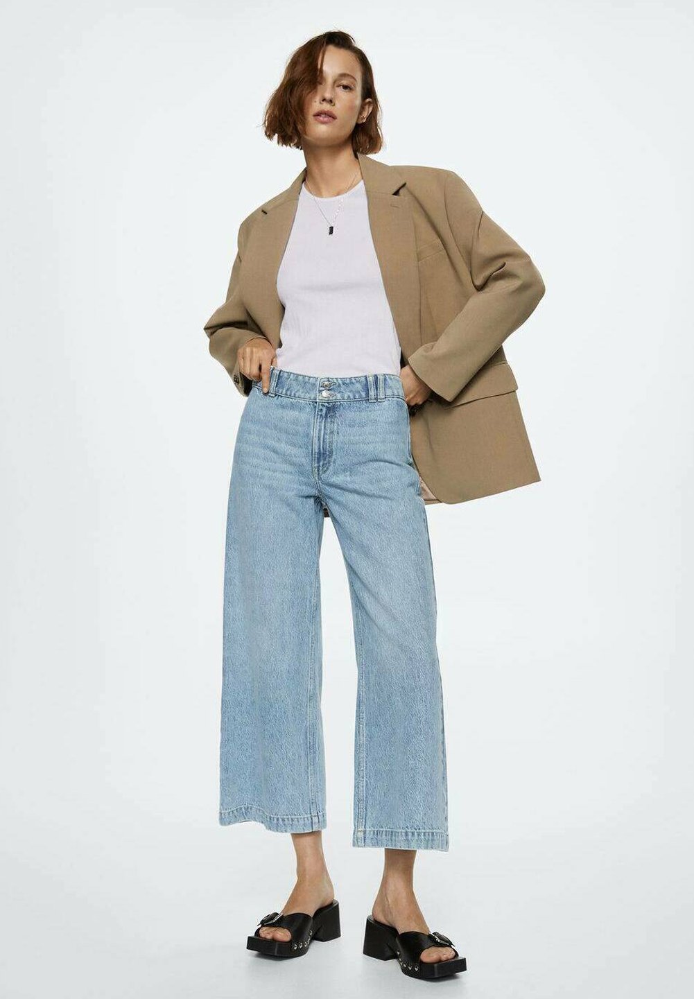 Mango CULOTTE - Jeans a zampa - bleu moyen/blu - Zalando.it