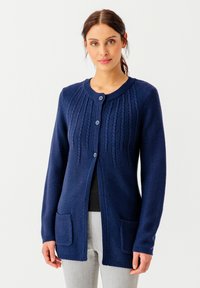 Damart FANTAISIE MANCHES LONGUES - Cardigan - Navy
