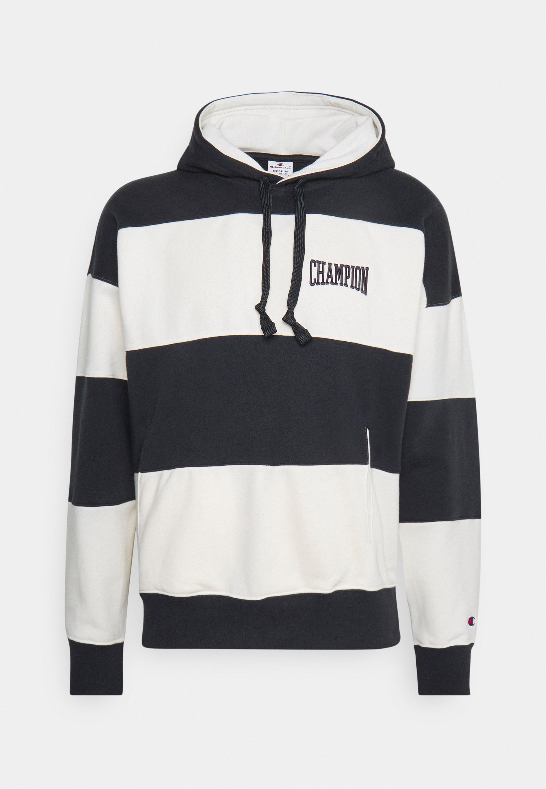 Champion Rochester HOODED - Sudadera - black/white/negro - Zalando.es
